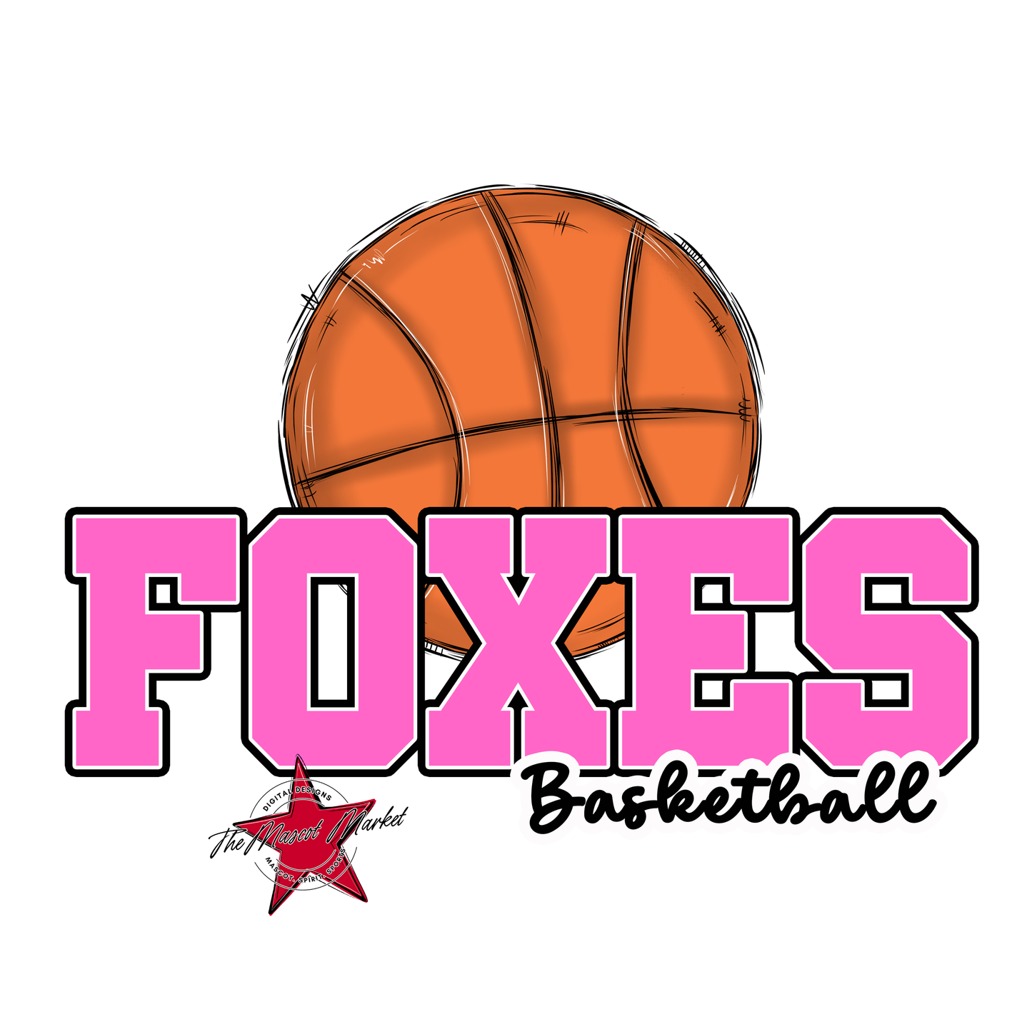 Foxes Varsity Basketball-Baby Pink