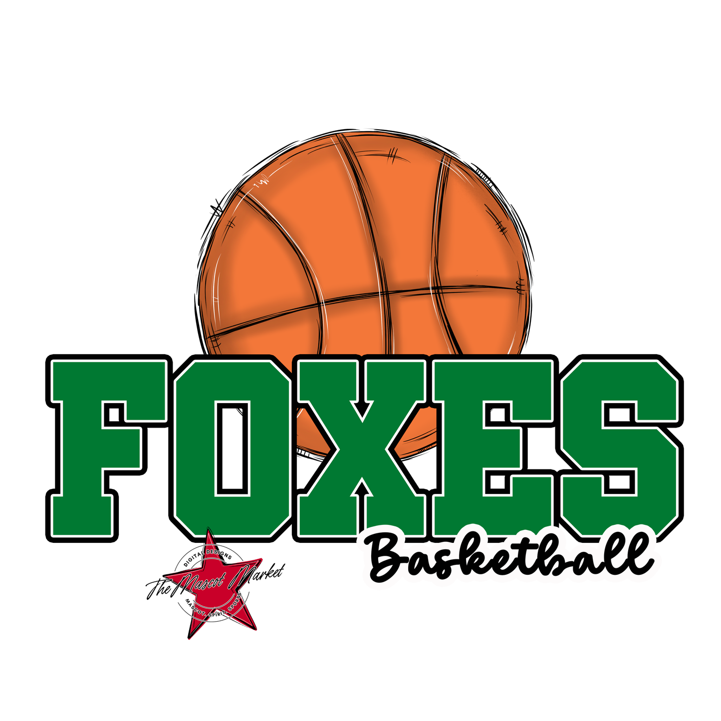 Foxes Varsity Basketball-Kelly Green