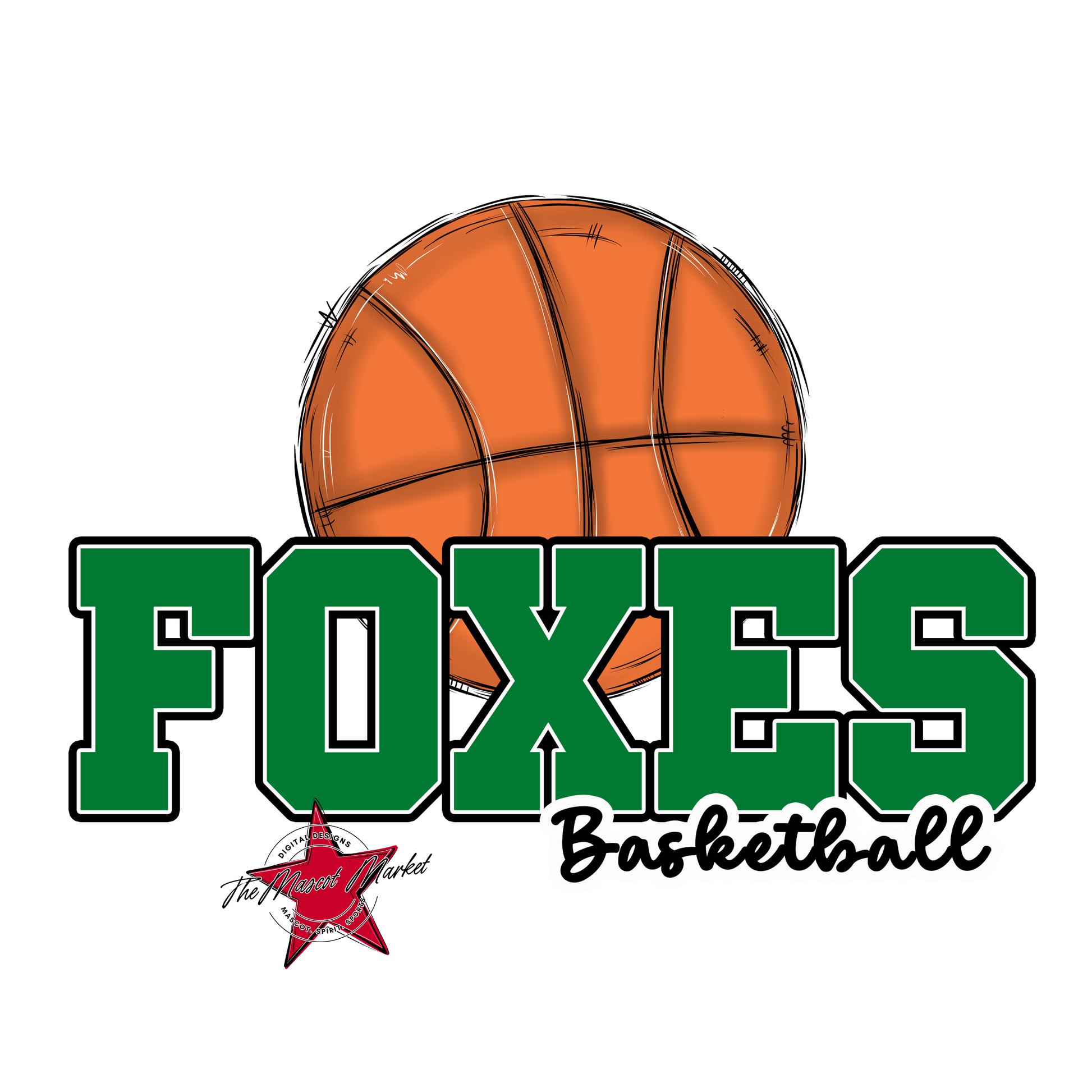 Foxes Varsity Basketball-Kelly Green