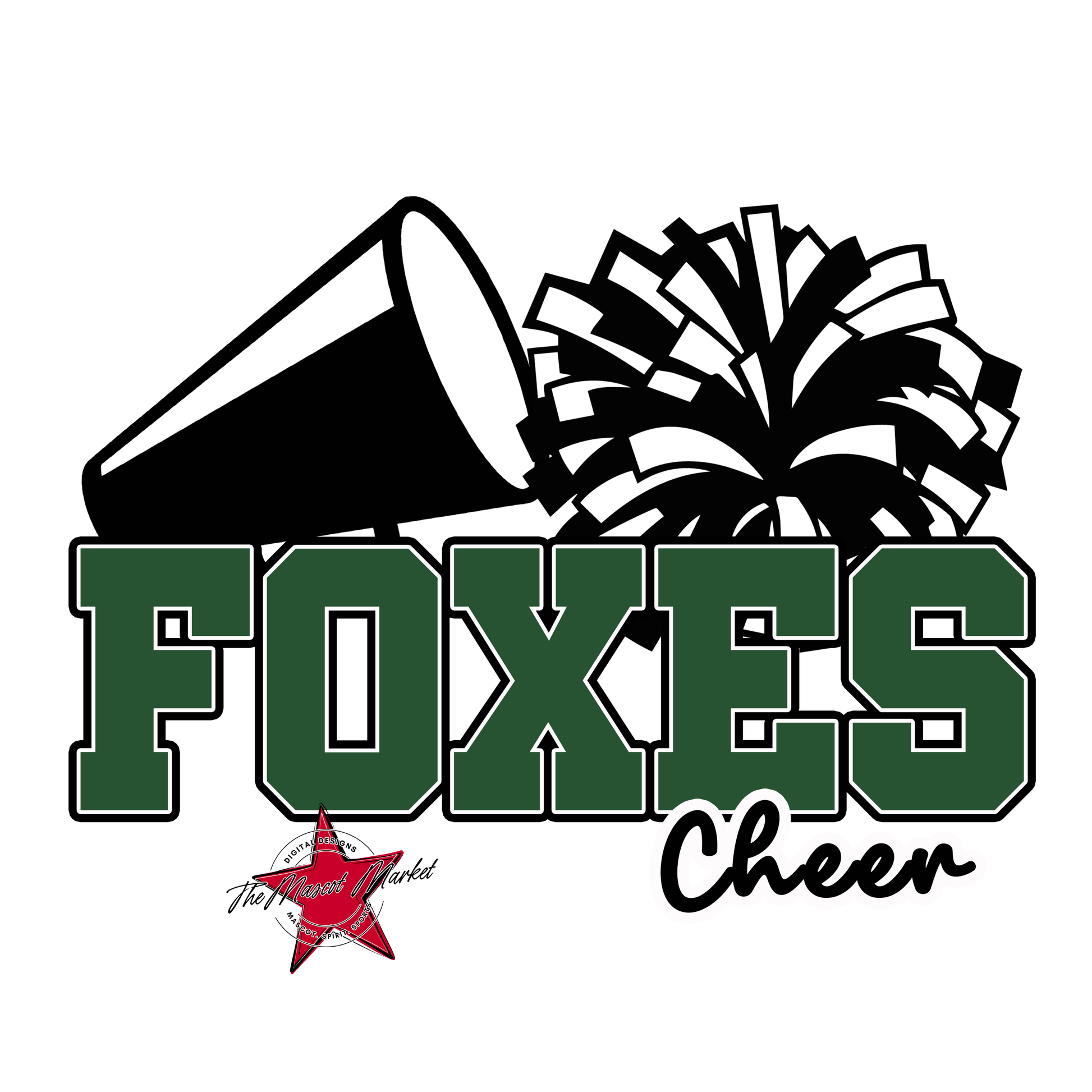 Foxes Varsity Cheer-Green