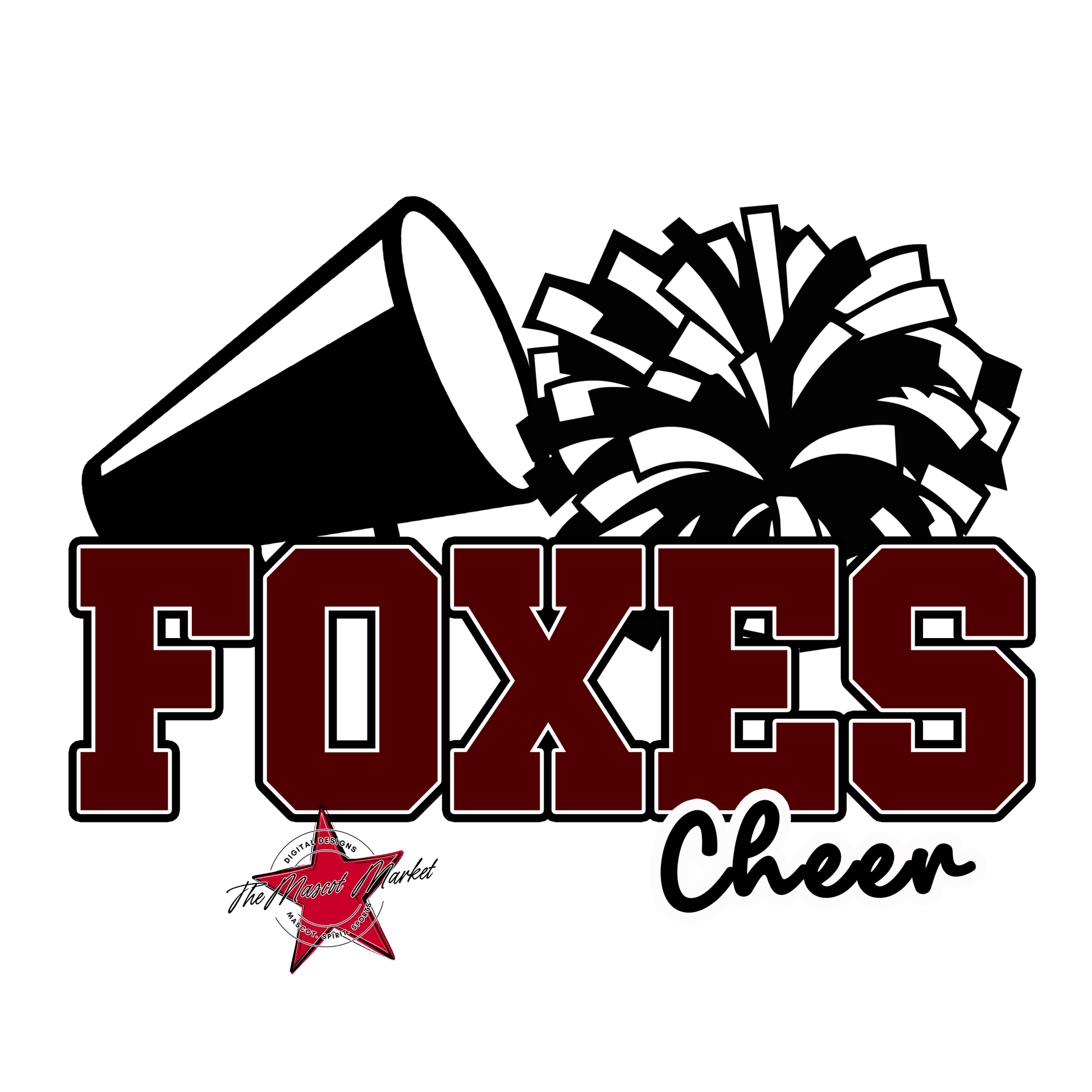 Foxes Varsity Cheer-Maroon