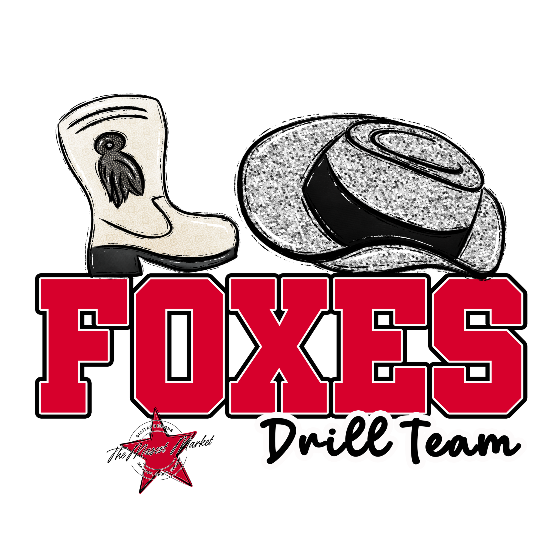 Foxes Varsity Drillteam-Red