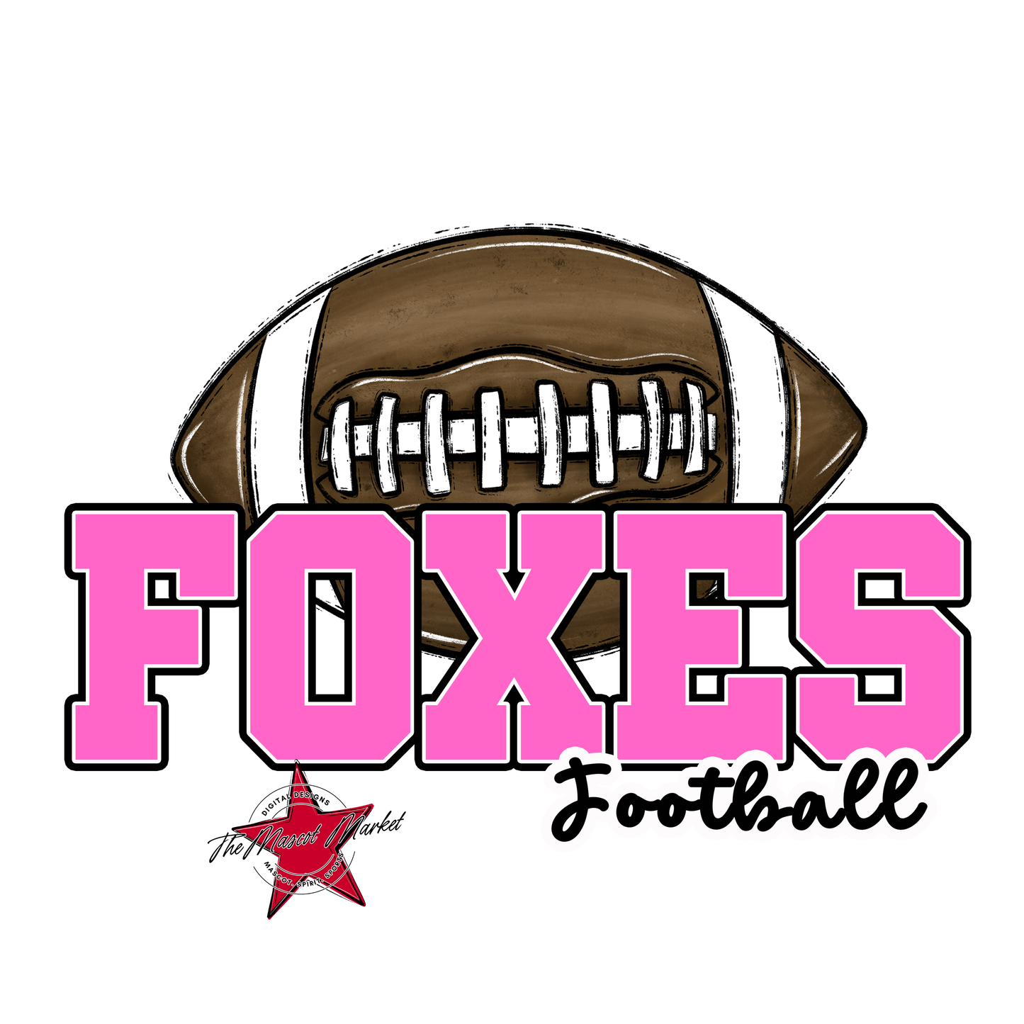 Foxes Varsity Football-Baby Pink
