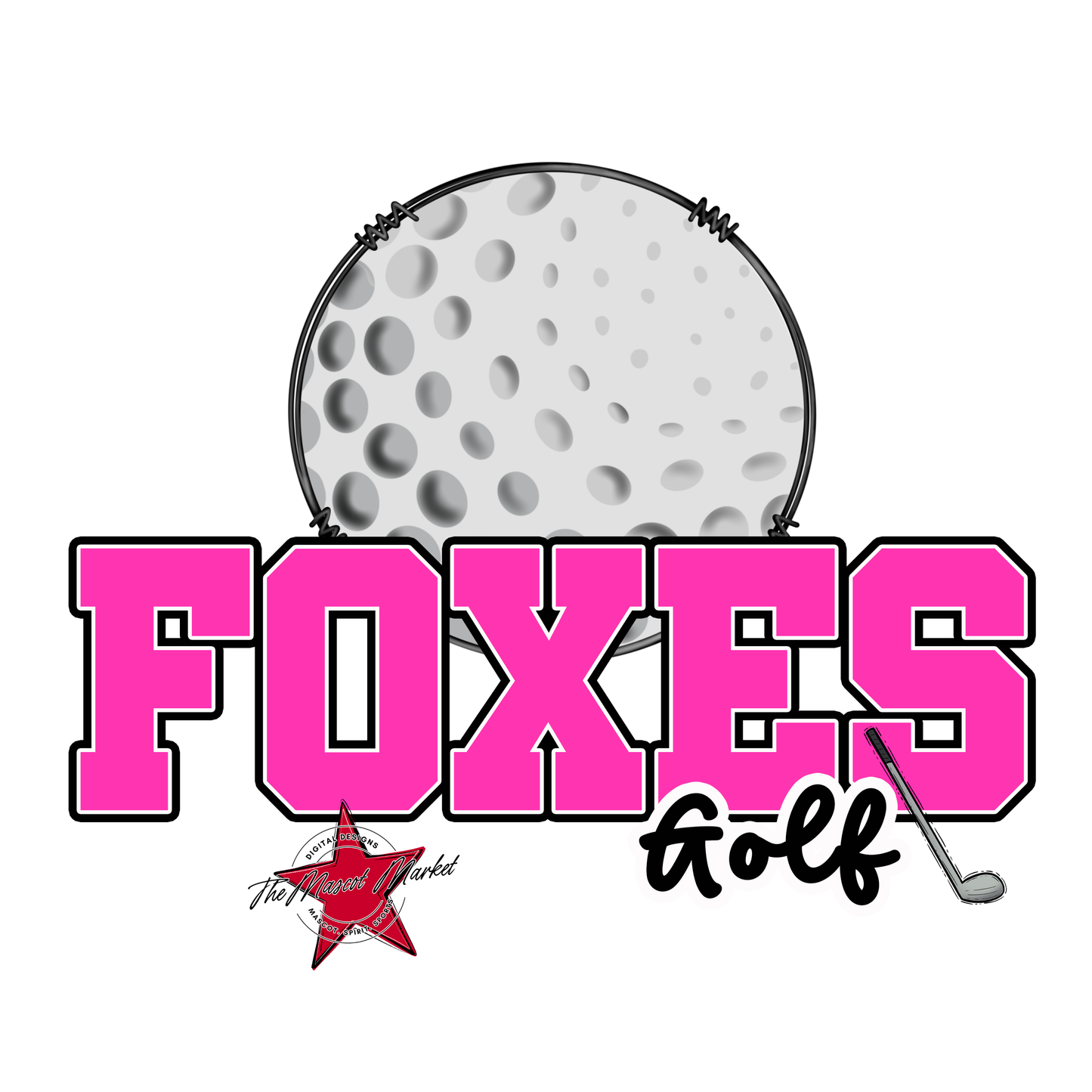 Foxes Varsity Golf-Pink