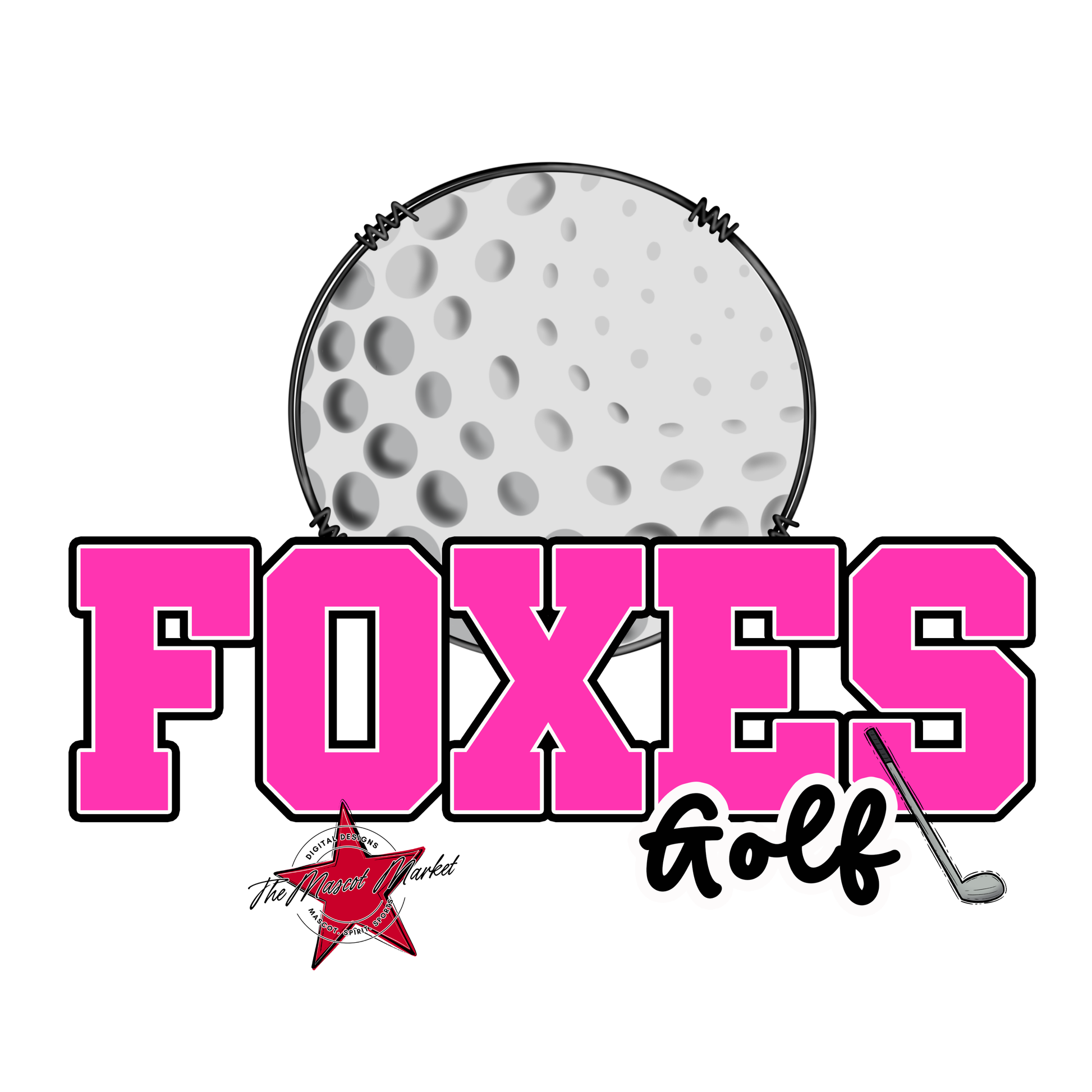 Foxes Varsity Golf-Pink