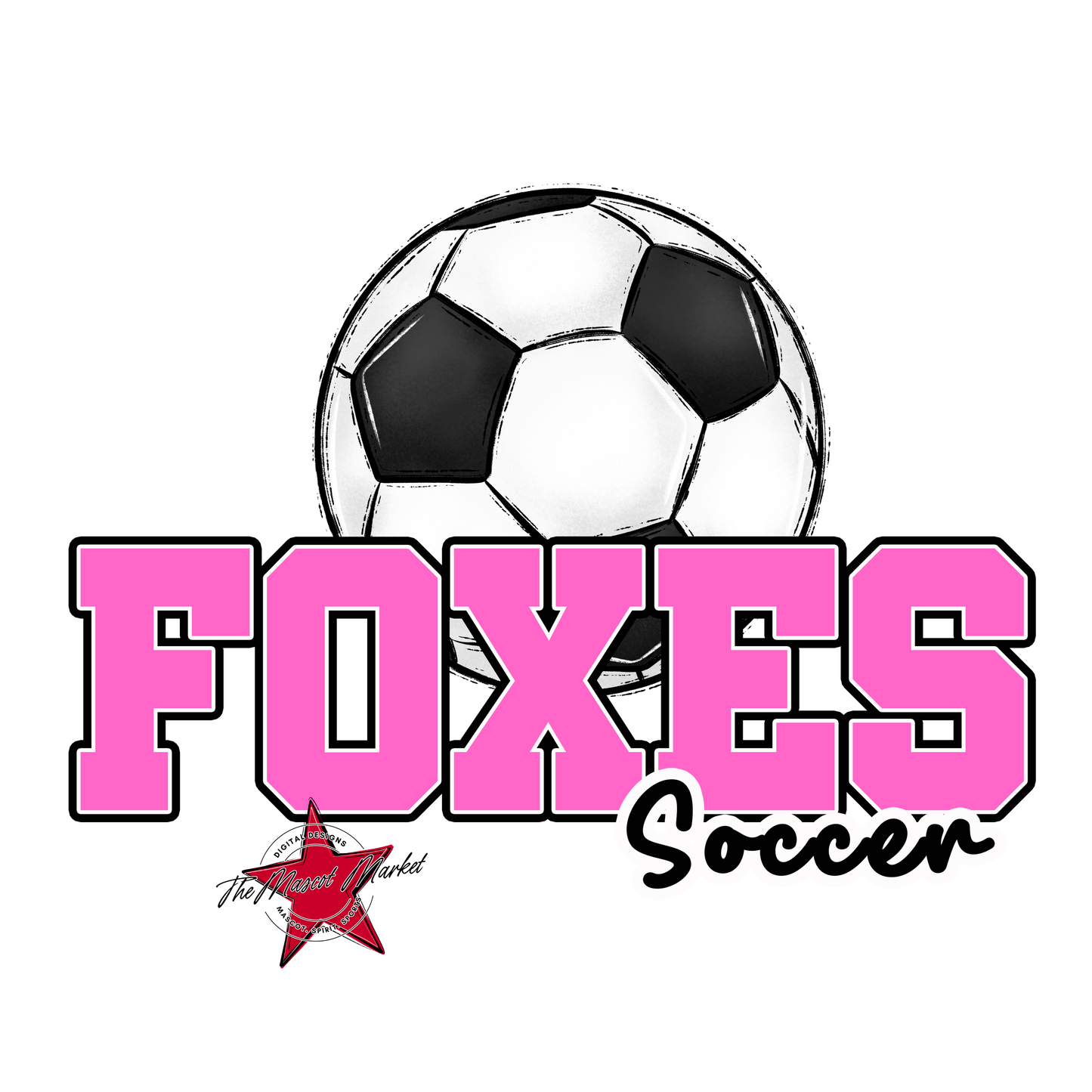 Foxes Varsity Soccer-Baby Pink
