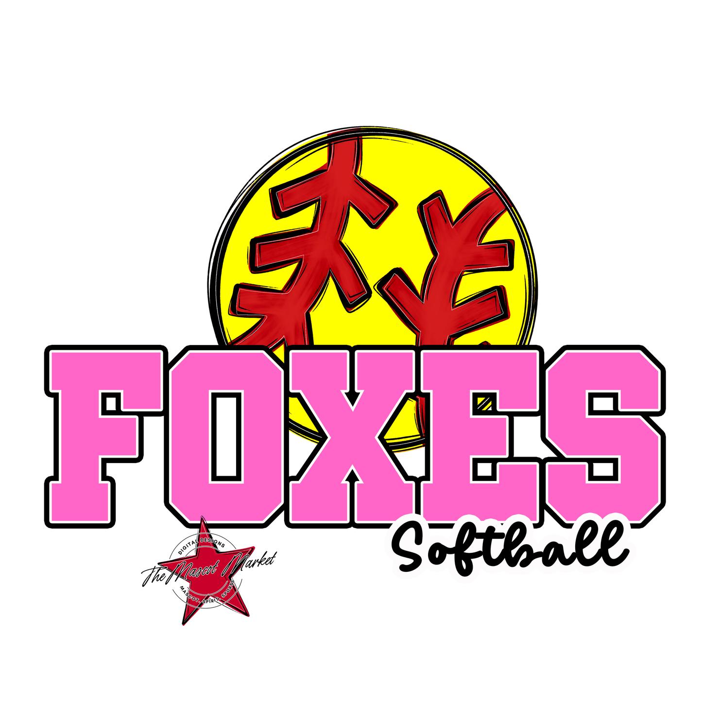 Foxes Varsity Softball-Baby Pink