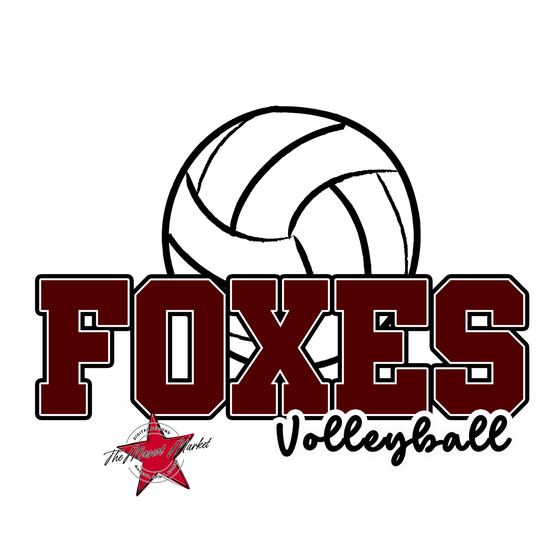 Foxes Varsity Volleyball-Maroon