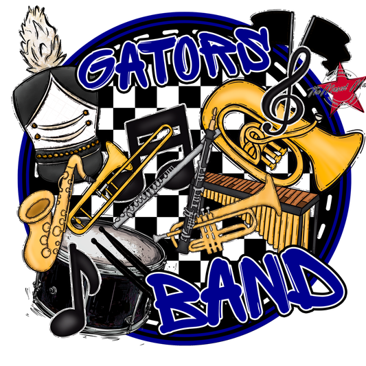 Circle Band Design-Blue