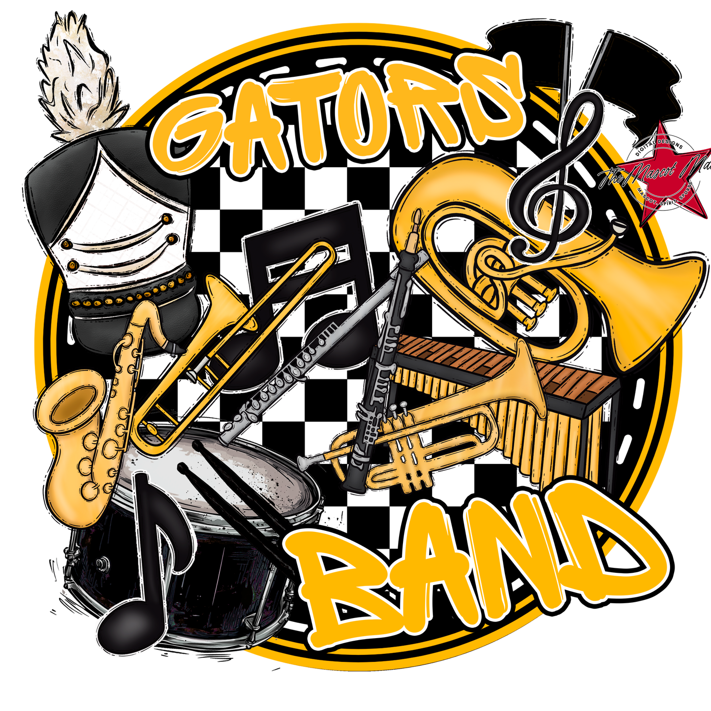 Circle Band Design-Yellow