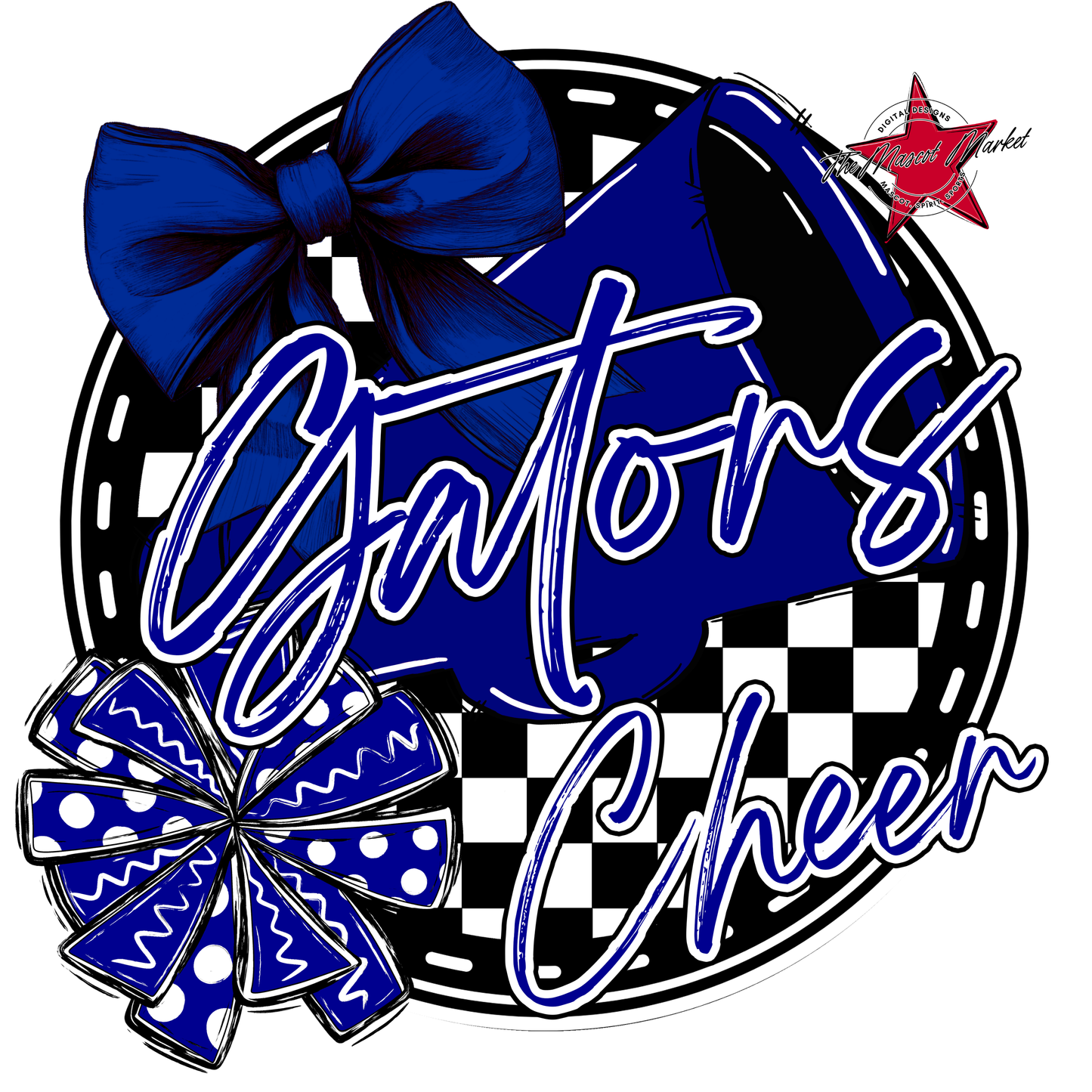 Gators Circle Cheer Design-Blue