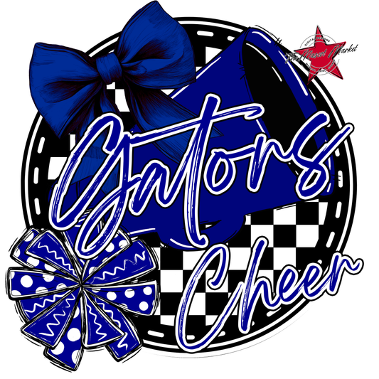 Gators Circle Cheer Design-Blue