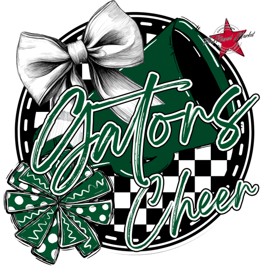 Gators Circle Cheer Design-Green