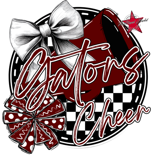 Gators Circle Cheer Design-Maroon