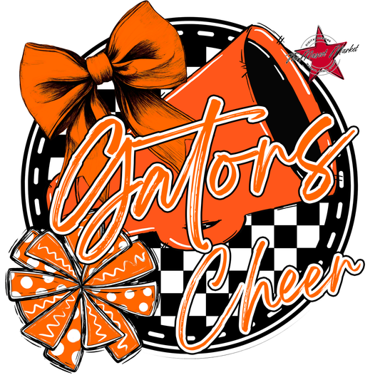 Gators Circle Cheer Design-Orange