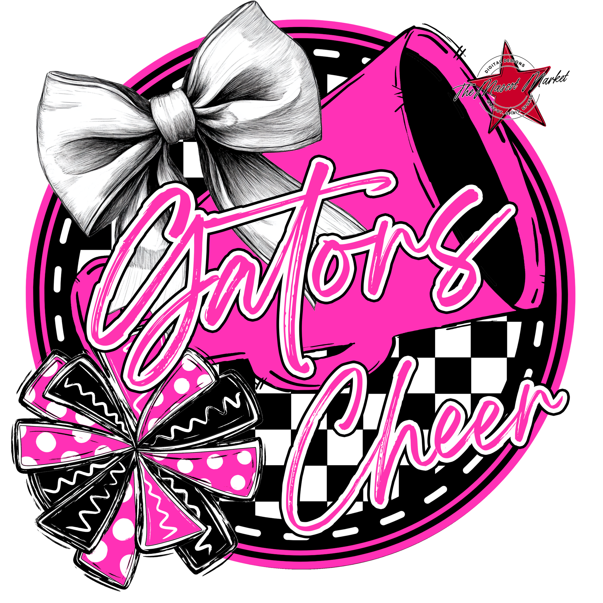Gators Circle Cheer Design-Pink