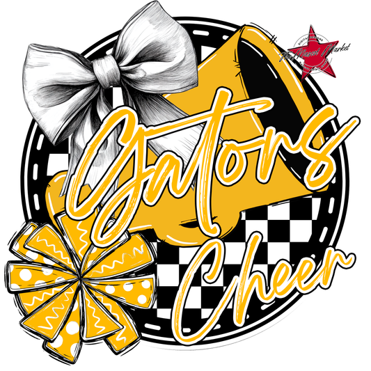 Gators Circle Cheer Design-Yellow