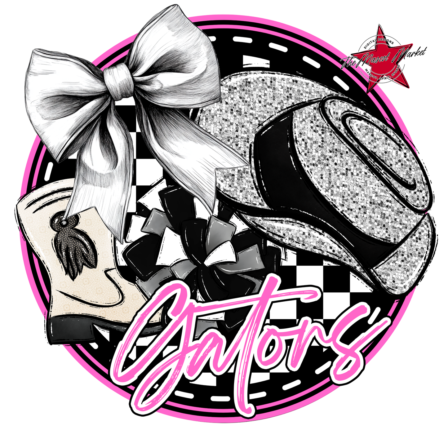 Gators Circle Drillteam Design-Baby Pink