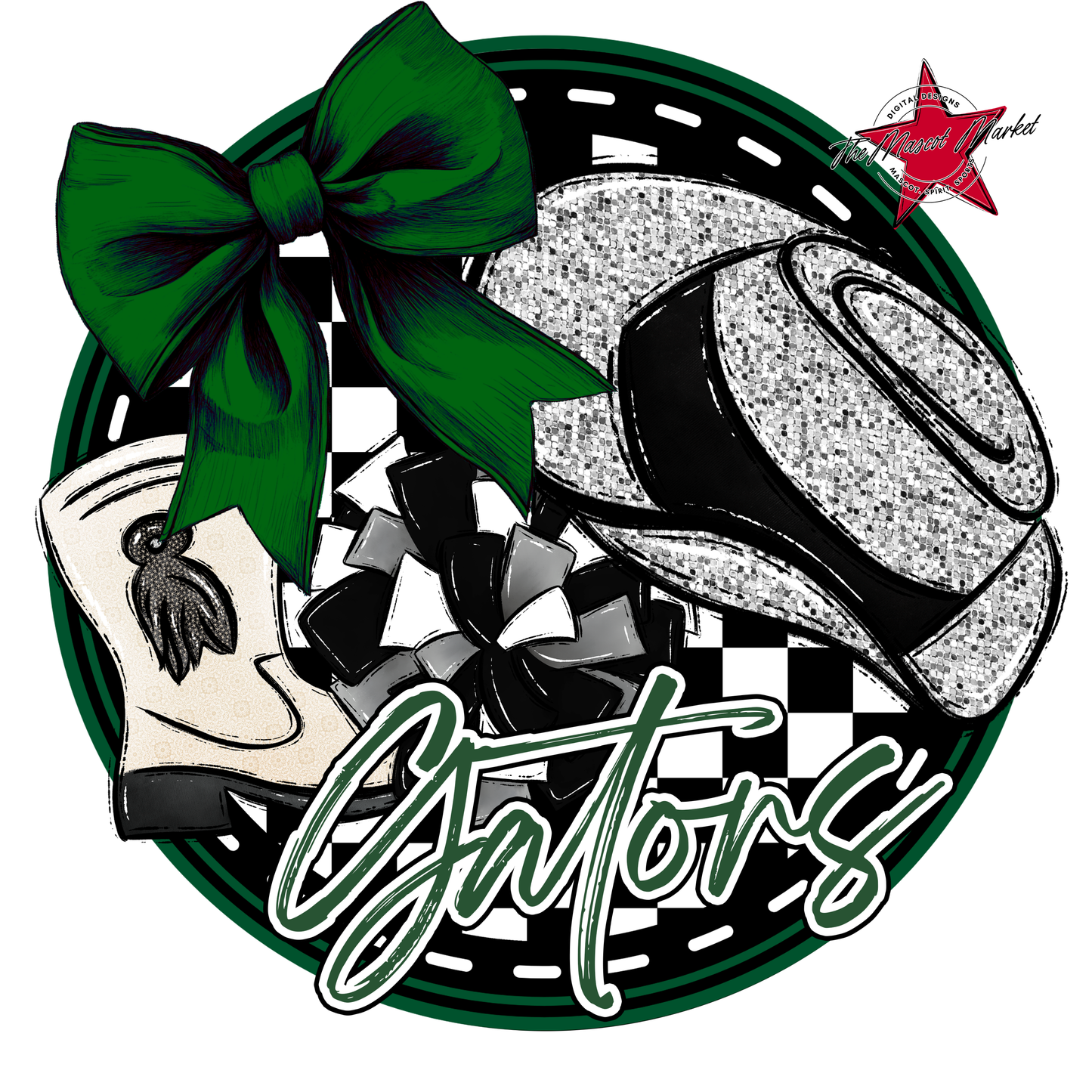 Gators Circle Drillteam Design-Green