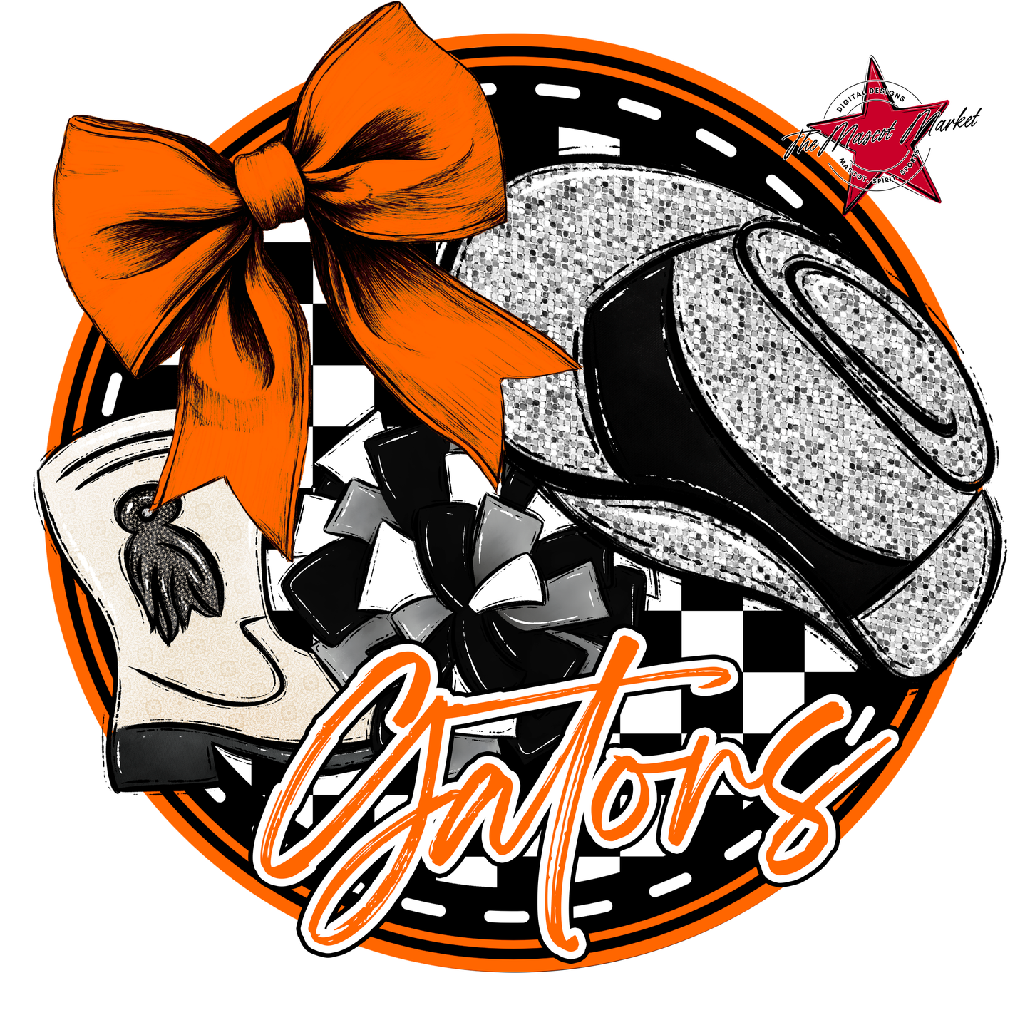 Gators Circle Drillteam Design-Orange