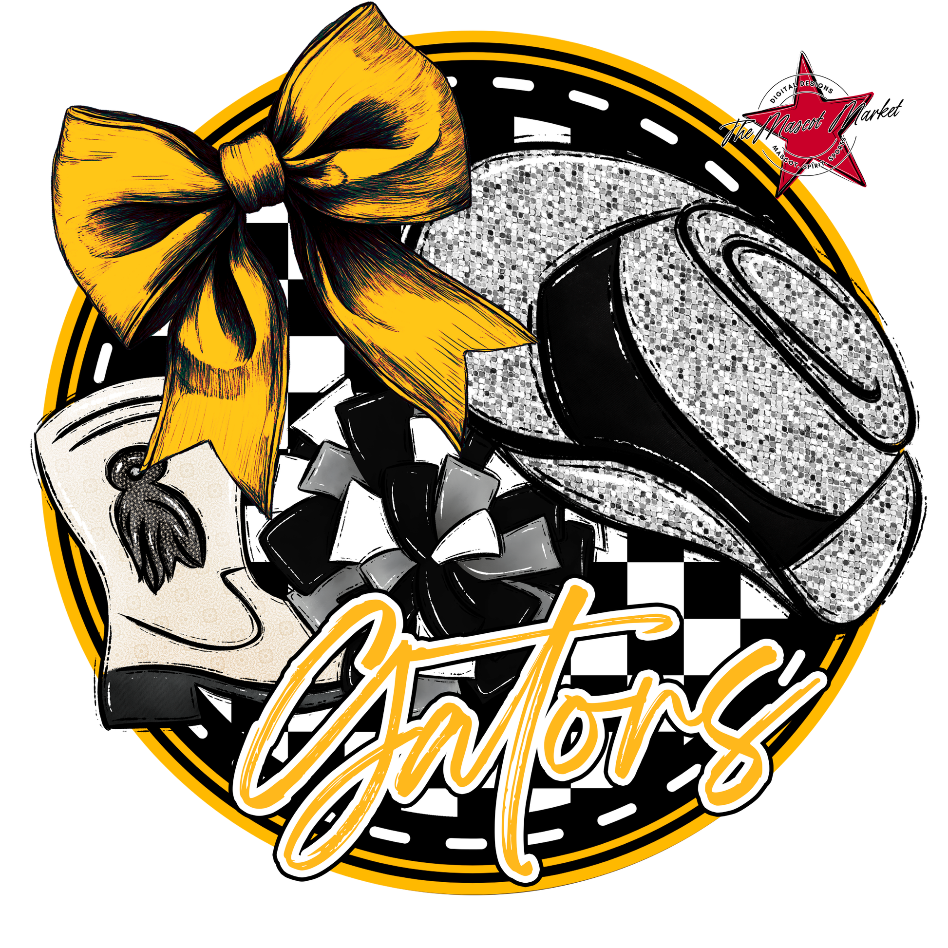 Gators Circle Drillteam Design-Yellow