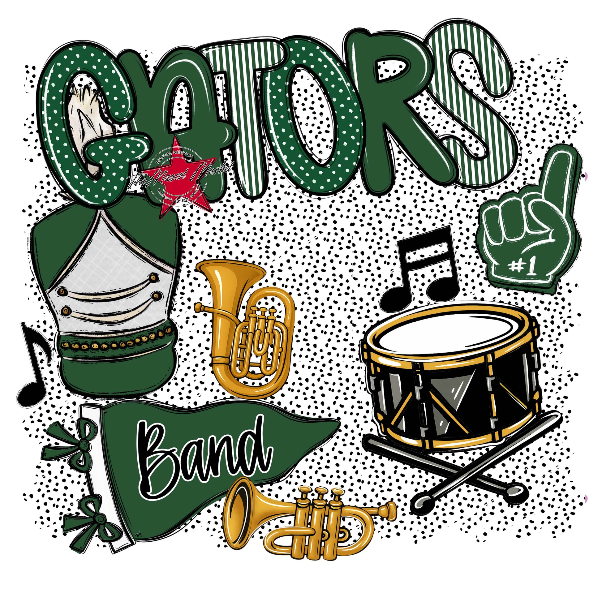 Gators Band Spirit-Green