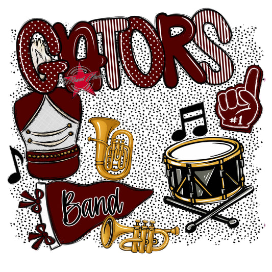Gators Band Spirit-Maroon