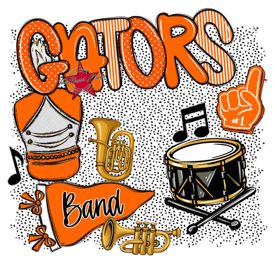 Gators Band Spirit-Orange