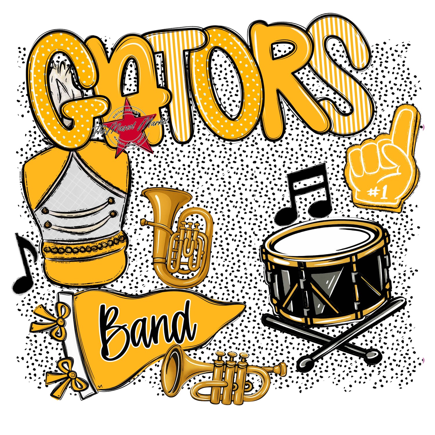 Gators Band Spirit-Yellow