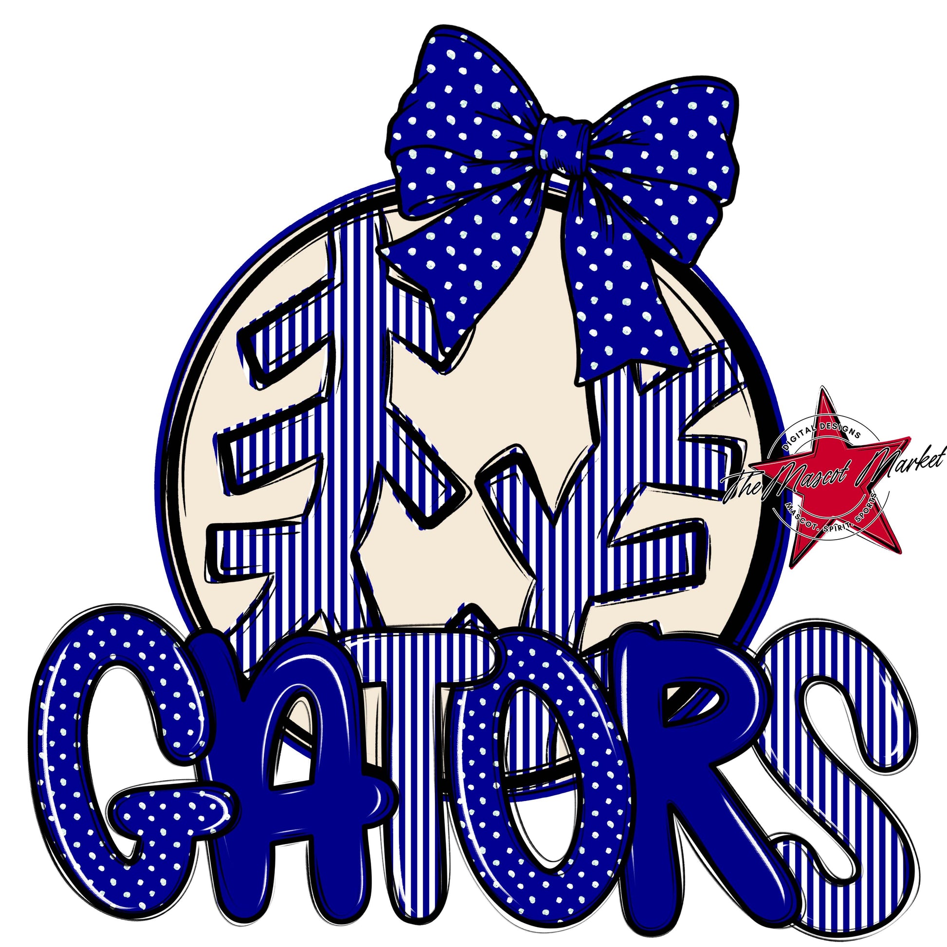 Gators Baseball-Softball Spirit Design-Blue