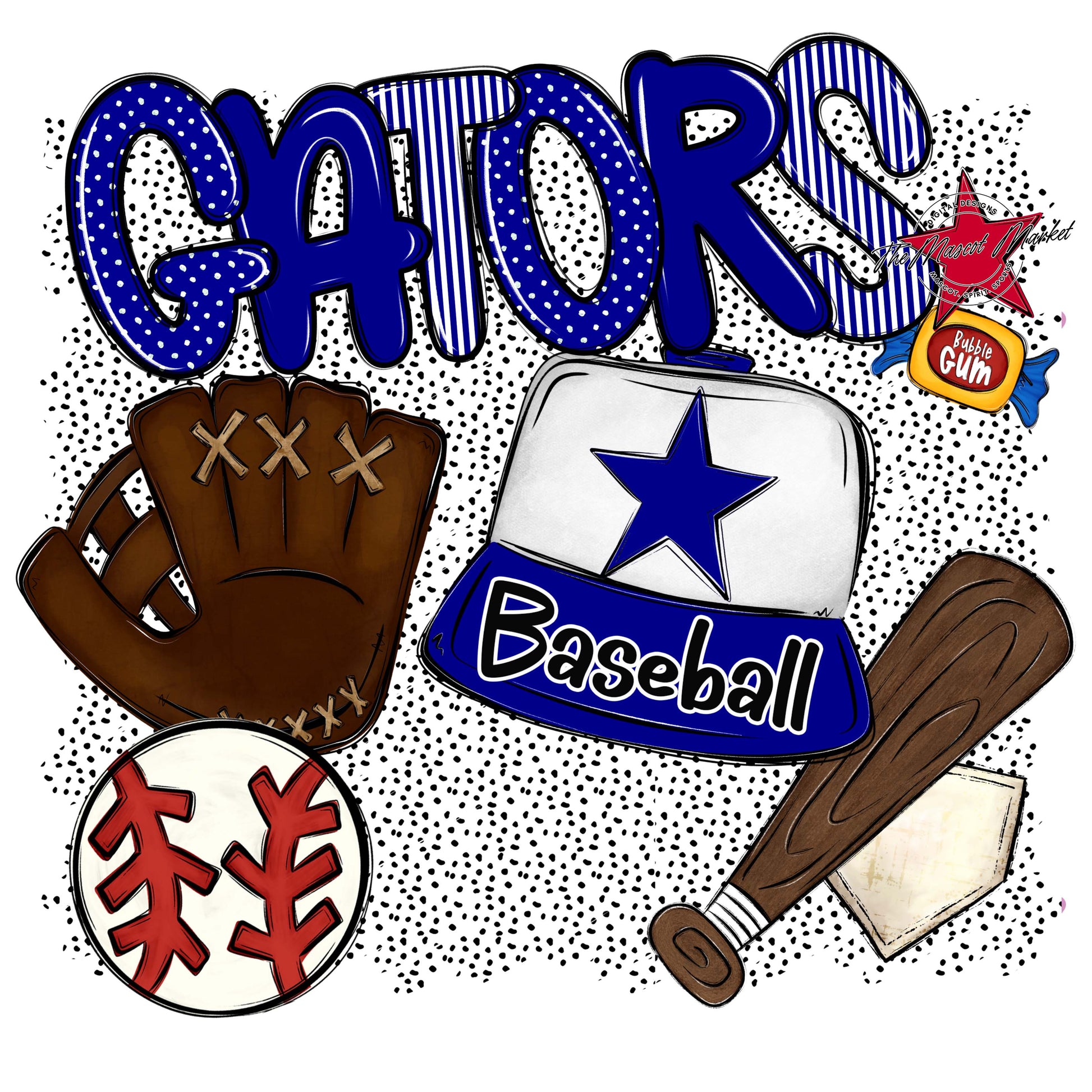 Gators Baseball Spirit-Blue