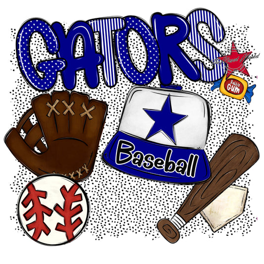 Gators Baseball Spirit-Blue