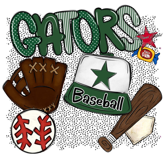 Gators Baseball Spirit-Green