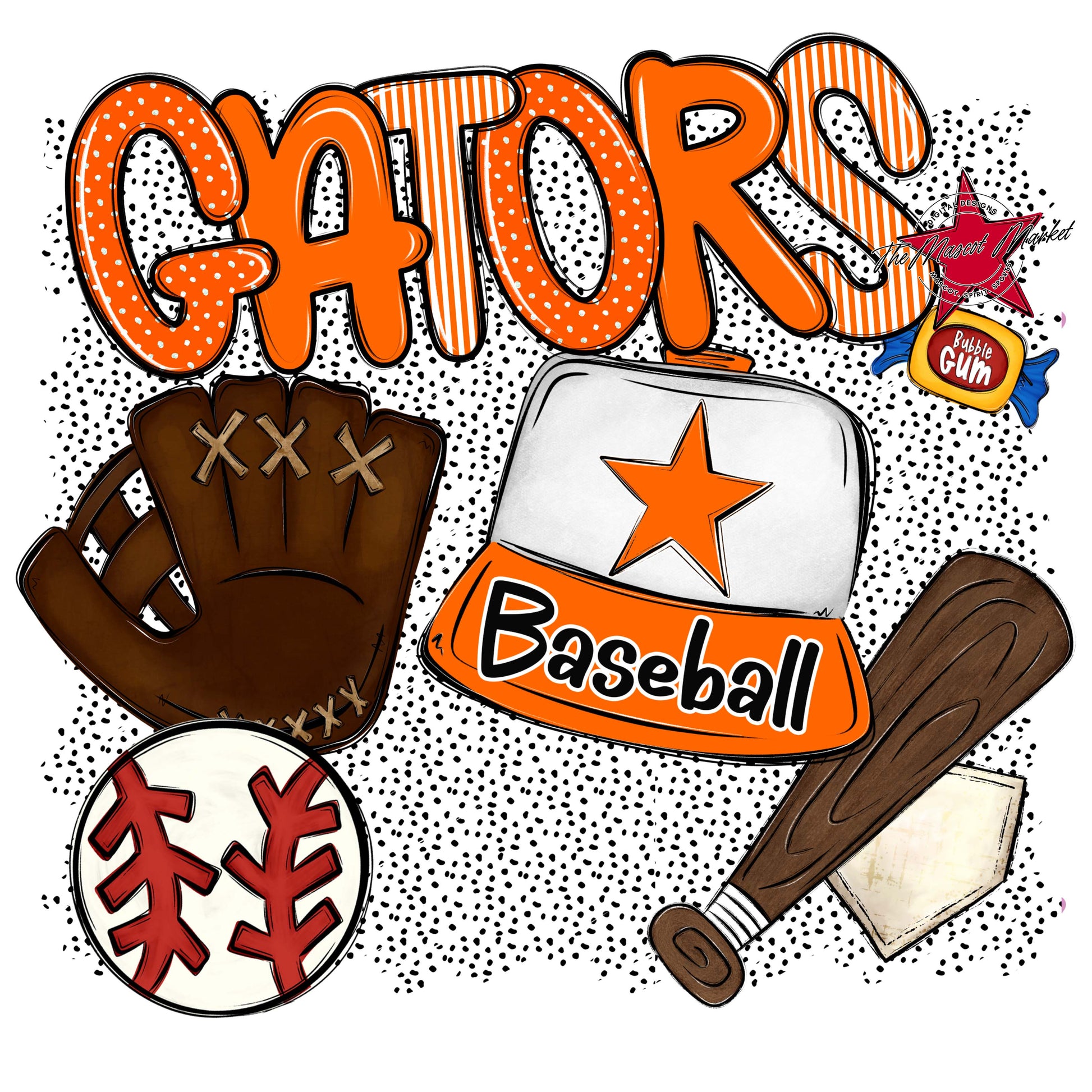 Gators Baseball Spirit-Orange