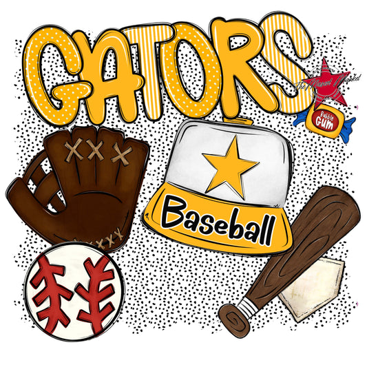Gators Baseball Spirit-Yellow
