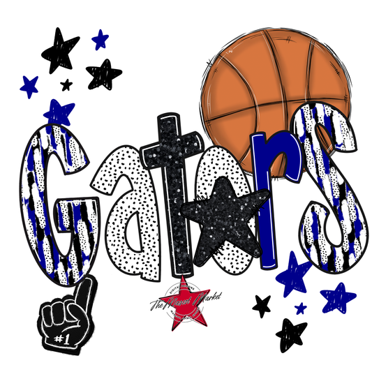 Gators Basketball Scrape-Blue