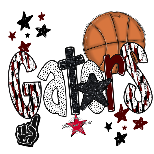 Gators Basketball Scrape-Maroon