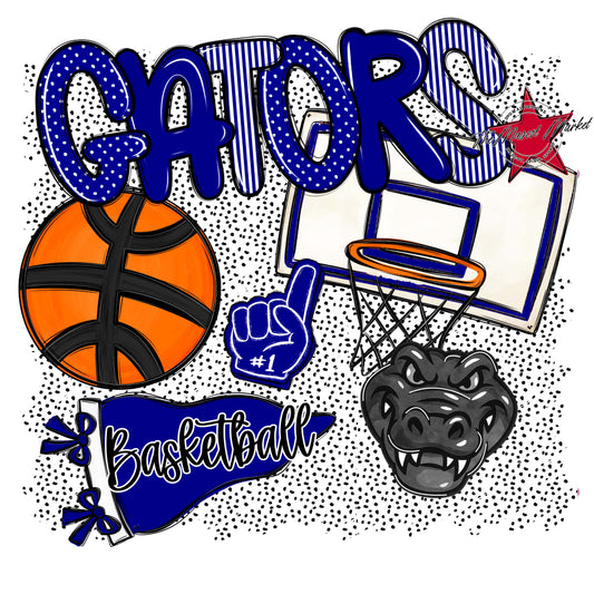 Gators Basketball Spirit-Blue