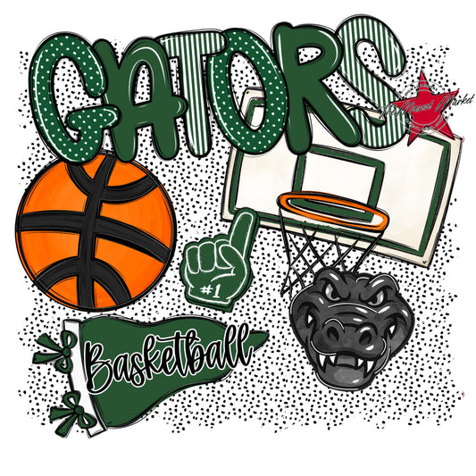 Gators Basketball Spirit-Green
