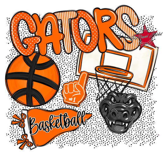 Gators Basketball Spirit-Orange