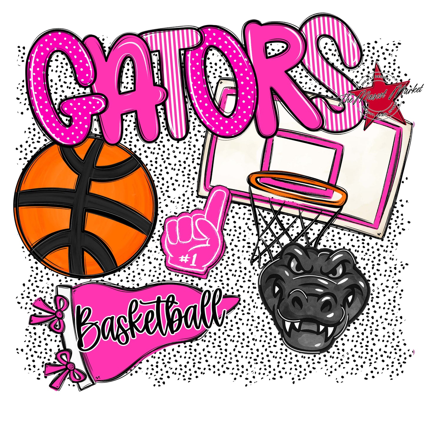 Gators Basketball Spirit-Pink