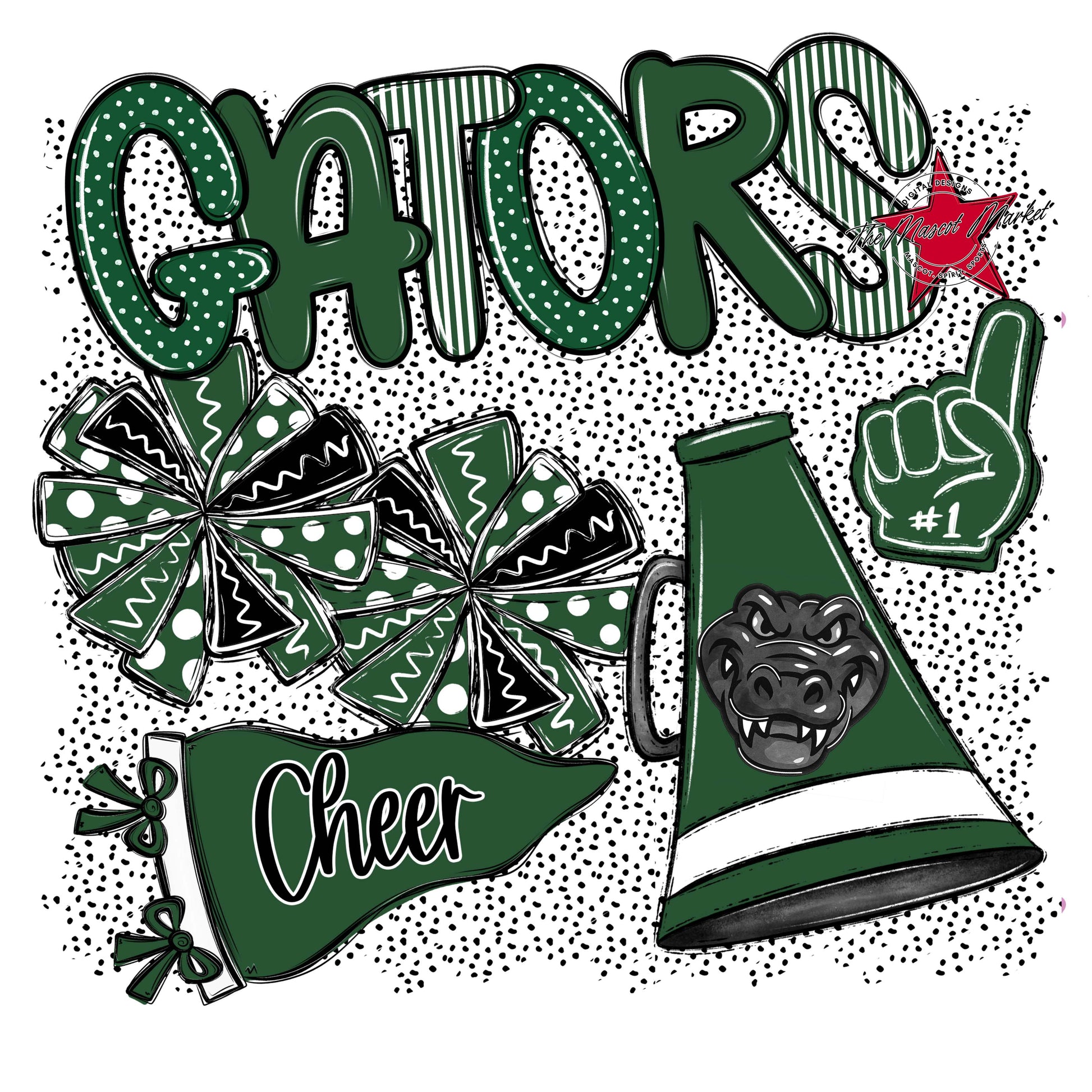 Gators Cheer Spirit-Green