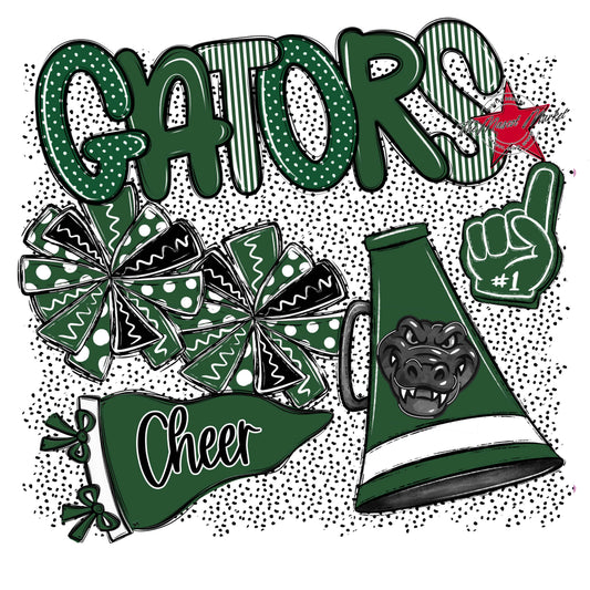Gators Cheer Spirit-Green