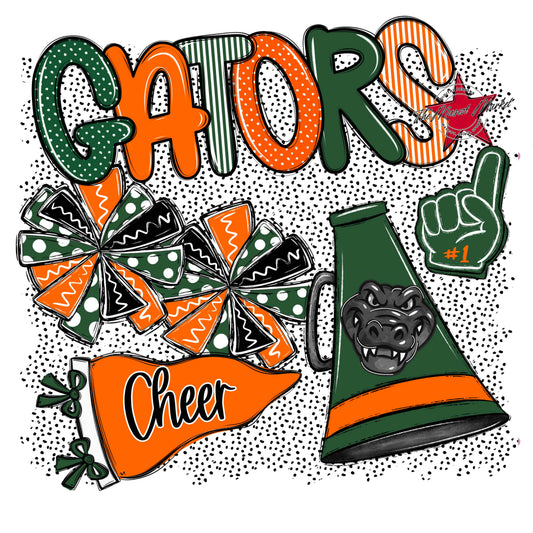Gators Cheer Spirit-Green & Orange