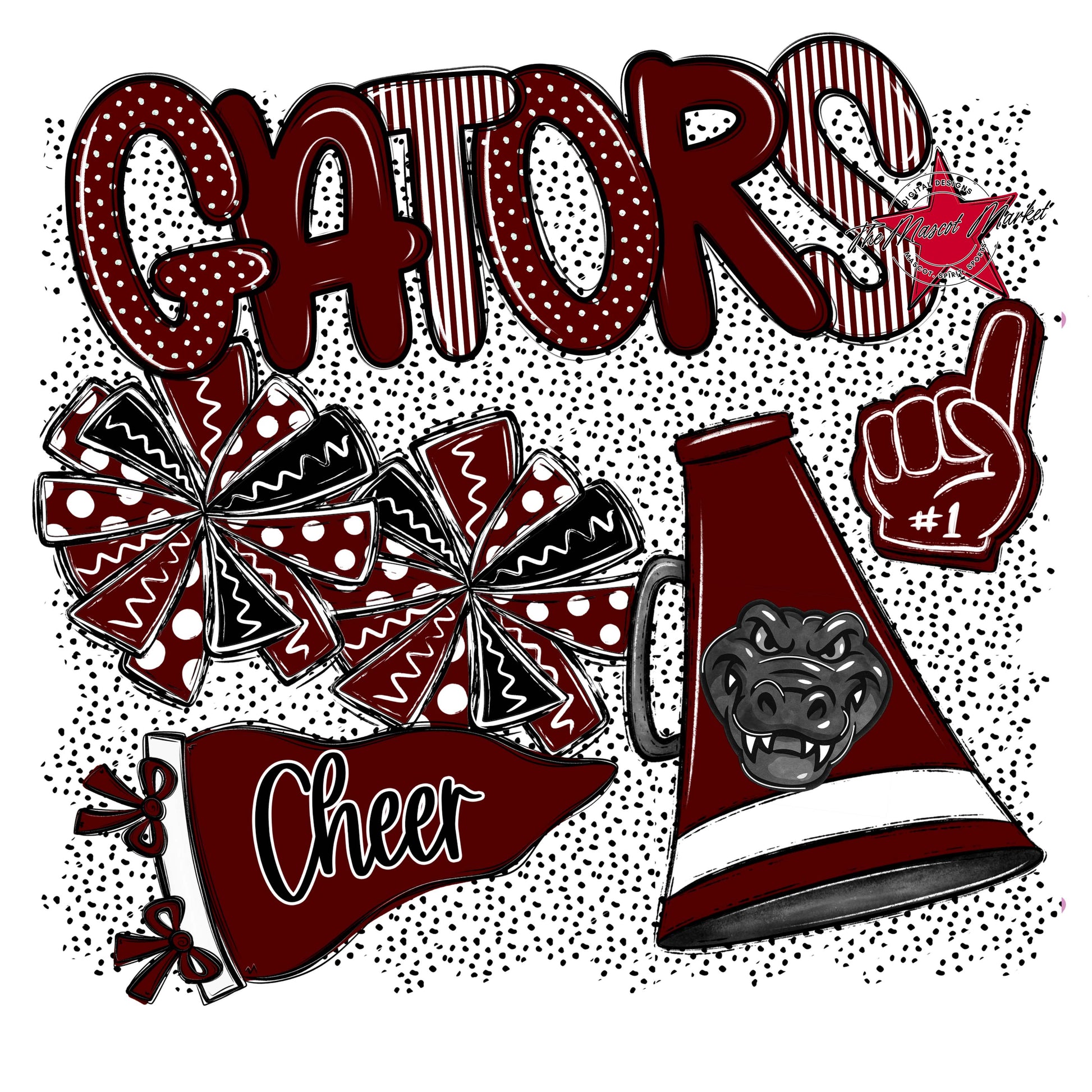 Gators Cheer Spirit-Maroon