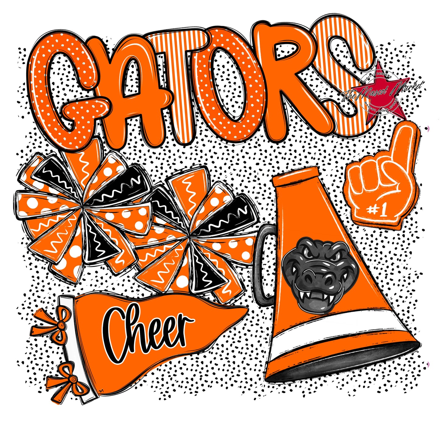 Gators Cheer Spirit-Orange