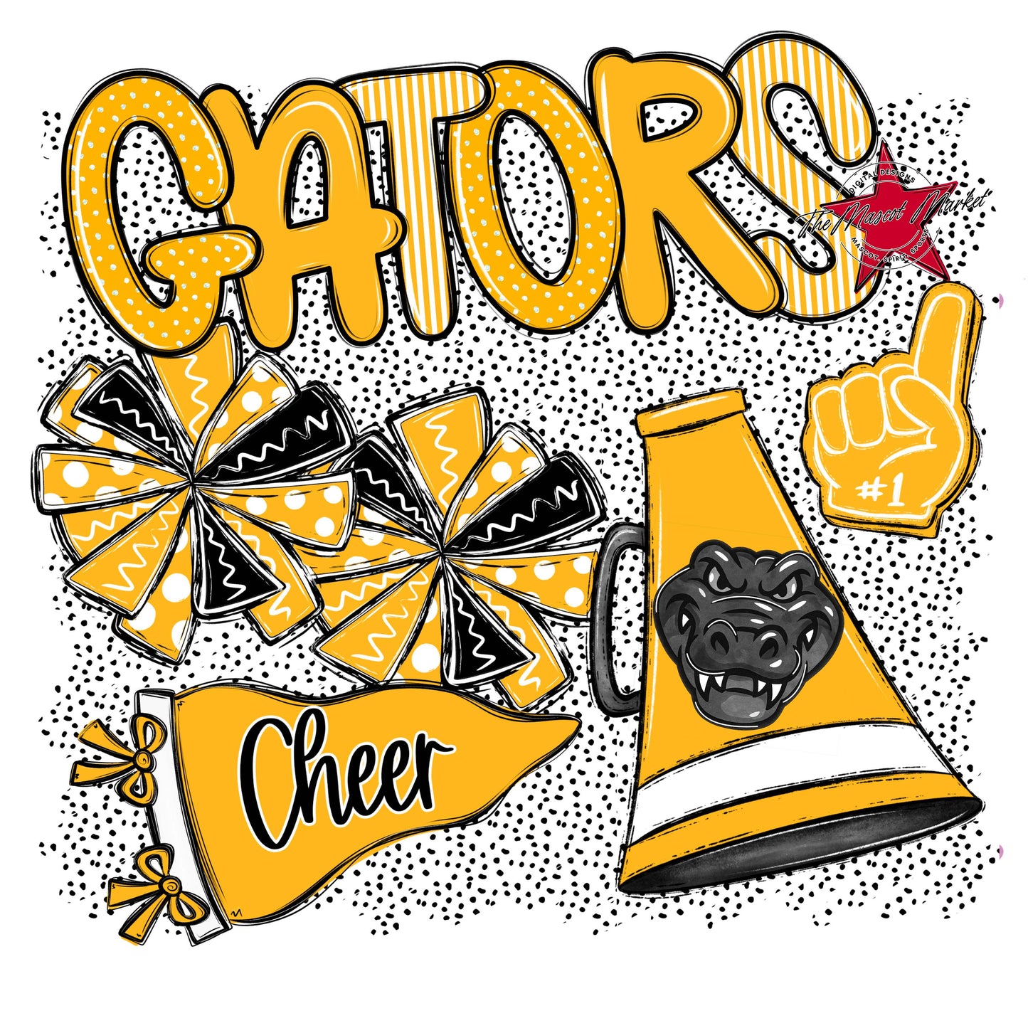 Gators Cheer Spirit-Yellow