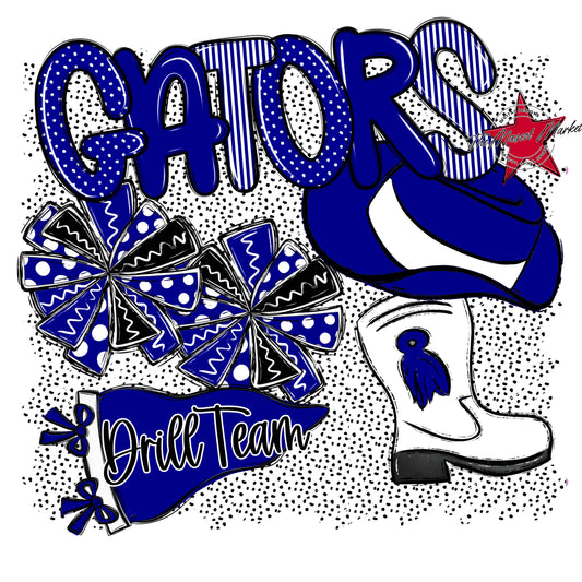 Gators Drillteam Spirit-Blue