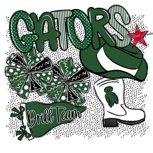 Gators Drillteam Spirit-Green