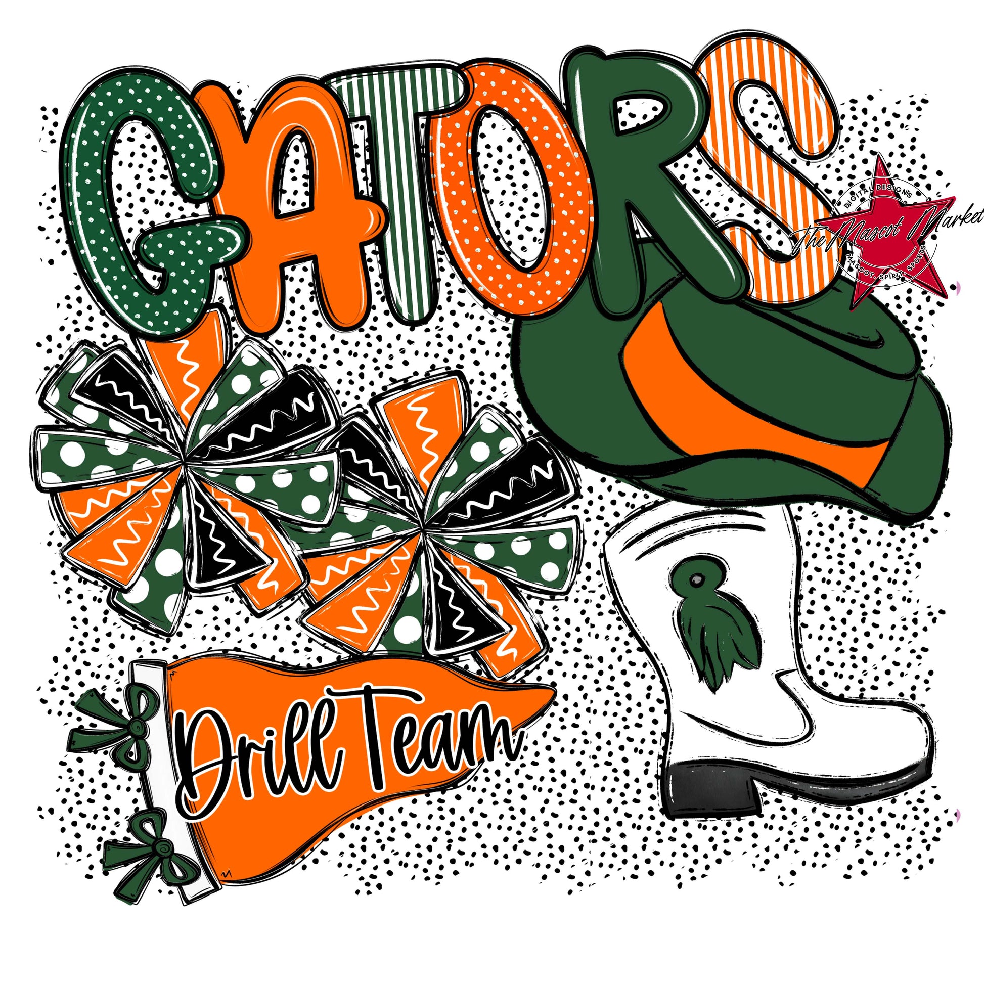 Gators Drillteam Spirit-Green & Orange